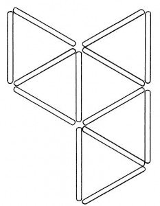 Задачи со спичками. 3 треугольника