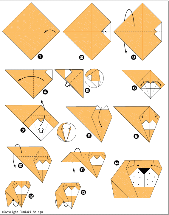 Поделки из бумаги своими руками оригами для начинающих животные