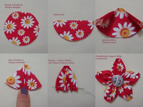 Как сделать цветы из ткани для детей