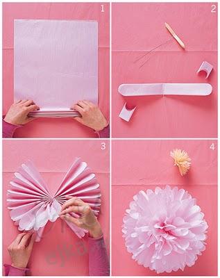 Цветы - поделка из бумаги для детей