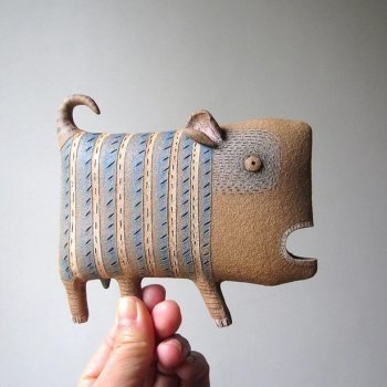 Авторская керамика Yen Yen Lo: как повторить стиль сграффито на глине