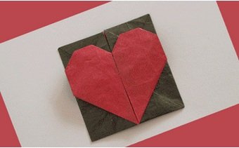 Оригами, как сделать коробочку-сердце