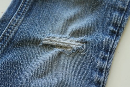 Как сделать заплатку на джинсах для детей
