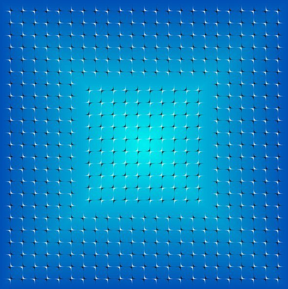 Оптические иллюзии. Движущийся квадрат