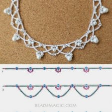 Схемы для плетения ожерелий из бисера