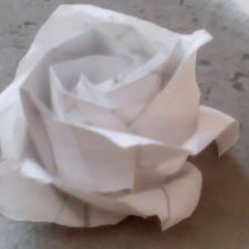 Схема оригами красивой розы для детей