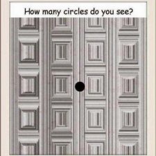 Оптическая иллюзия с кругами
