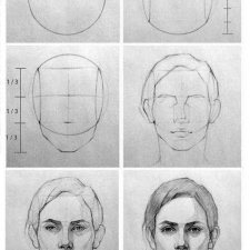 Уроки поэтапного рисования человеческого лица