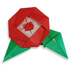 Оригами из бумаги. Камелия