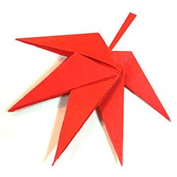 Сборка оригами. Кленовый лист