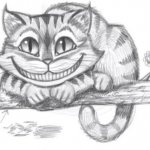 Уроки рисования карандашом. Чеширский кот