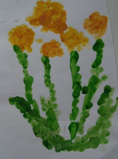 Рисование пальчиковыми красками - примеры рисунков, рецепт пальчиковых красок