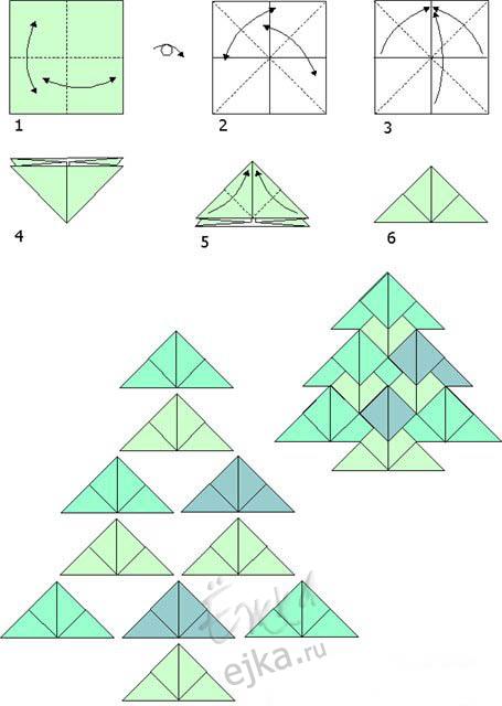 Модульное оригами «Яблоко». Схема сборки. Пошаговая инструкция с фото