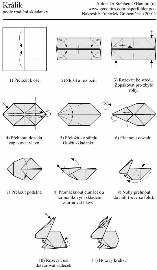 Модульное оригами Зайчик. Схема сборки. Пошаговые фото для начинающих