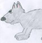 Урок поэтапного рисования для детей - волк