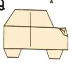 Автомобиль - поделка оригами из бумаги