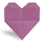 Оригами сердечко - схема