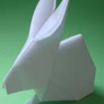 Оригами из бумаги - кролик
