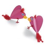 Птички - поделки для детей из цветной бумаги и картона
