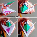 Зубастики из бумаги - поделки для детей
