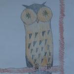 Сова и филин - рисование птиц для детей, уроки творчества