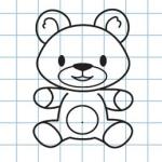 Kids art. Complete drawing a BEAR