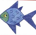 Рисование поэтапное карандашом для детей - рисуем рыбок