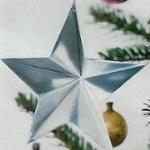 Оригами звездочка - поделки из бумаги для украшения елки