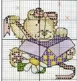 Вышивание крестиком - Медвежата, простые схемы вышивки