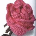 Вязание крючком - вязанные цветы, розы и лилия своими руками, схема и описание