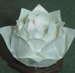 Оригами - цветок лотоса, схема сборки