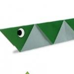 Оригами Змея - поделка для детей